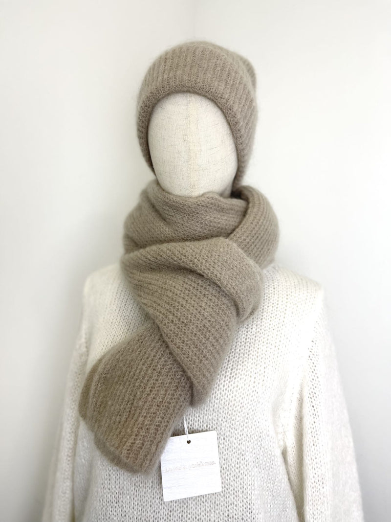 Gerippter Schal aus Mohair