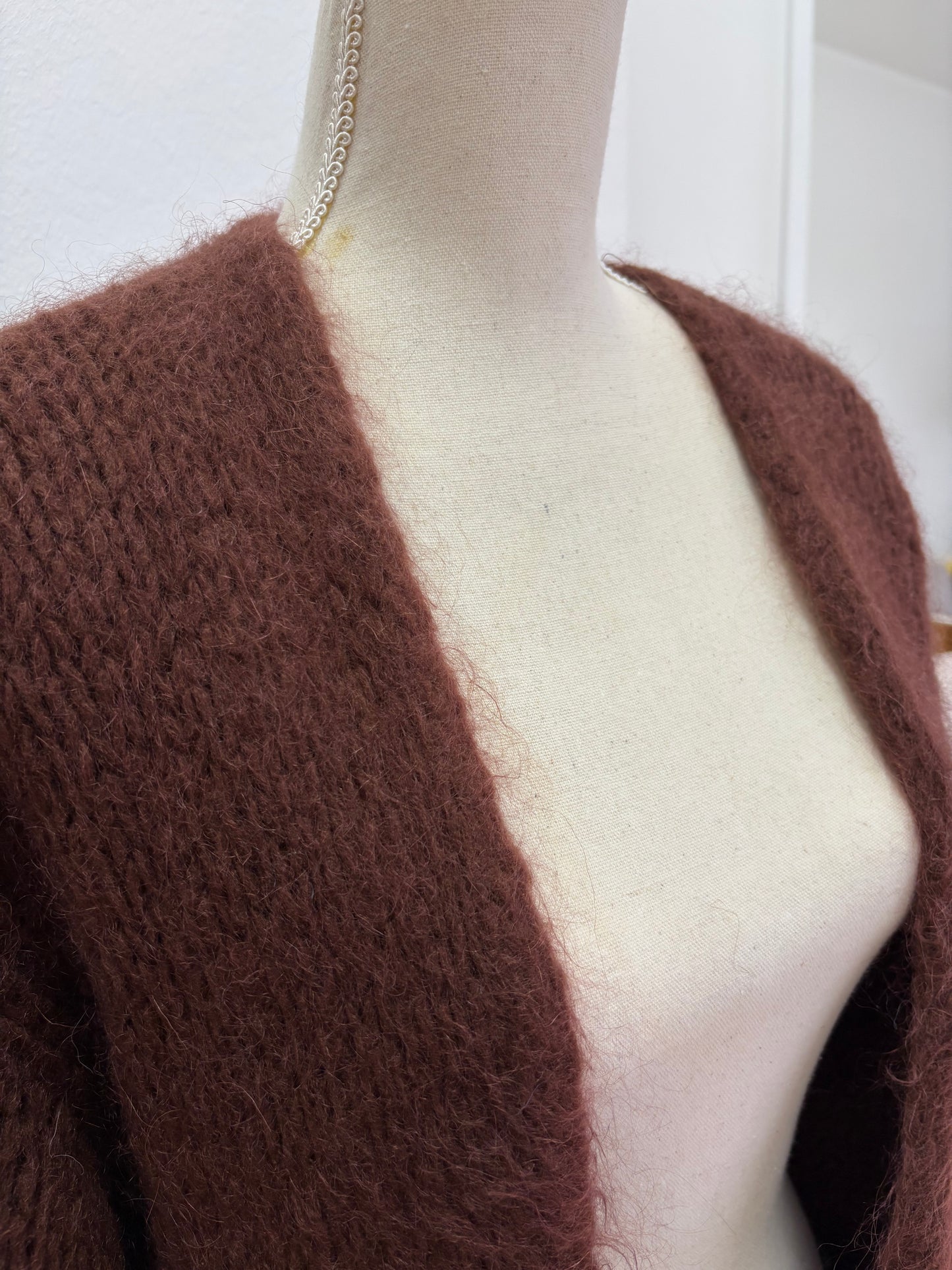 Oversized Mohair-Strickjacke (Winter)