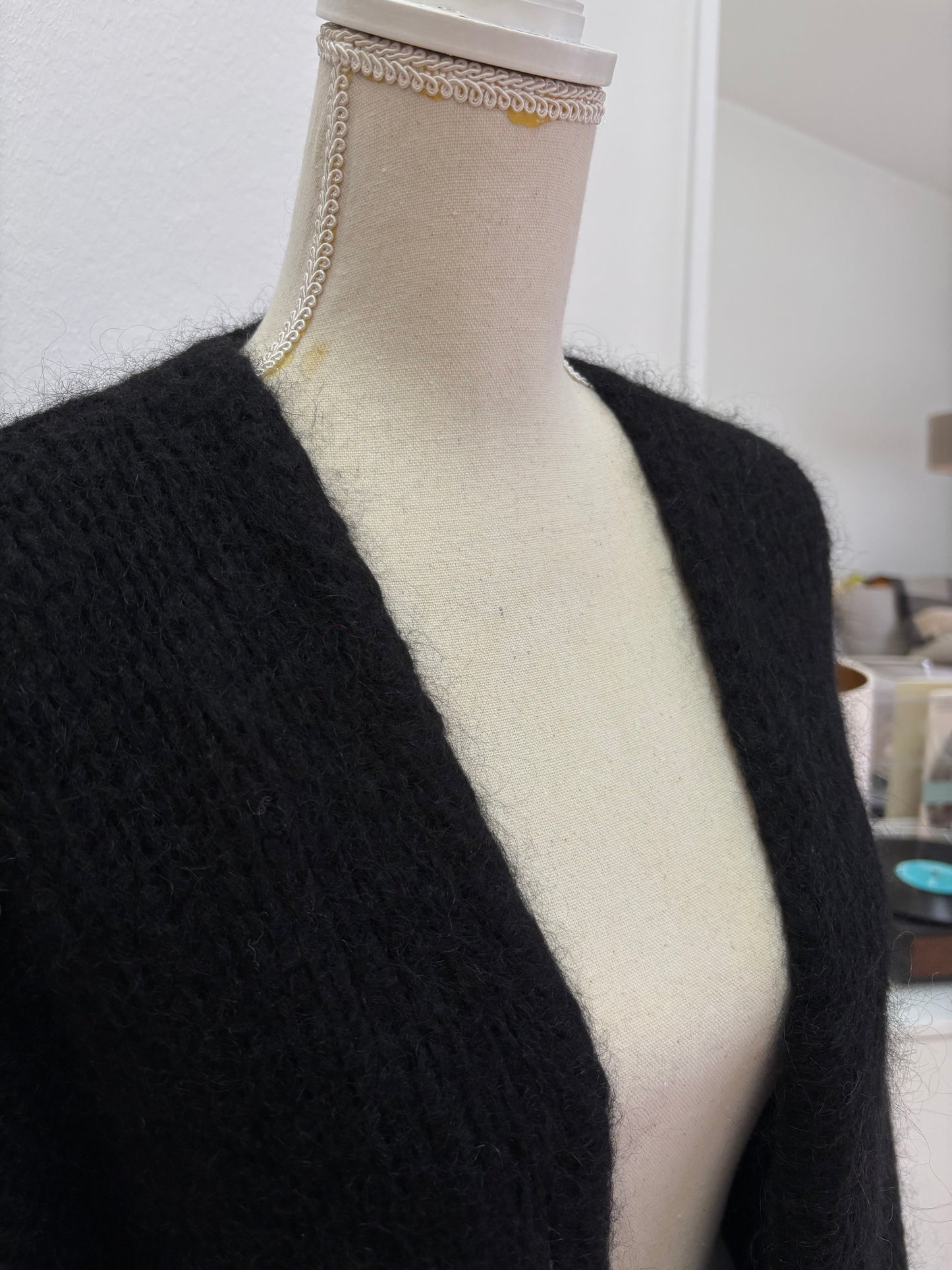 Oversized Mohair-Strickjacke (Winter)