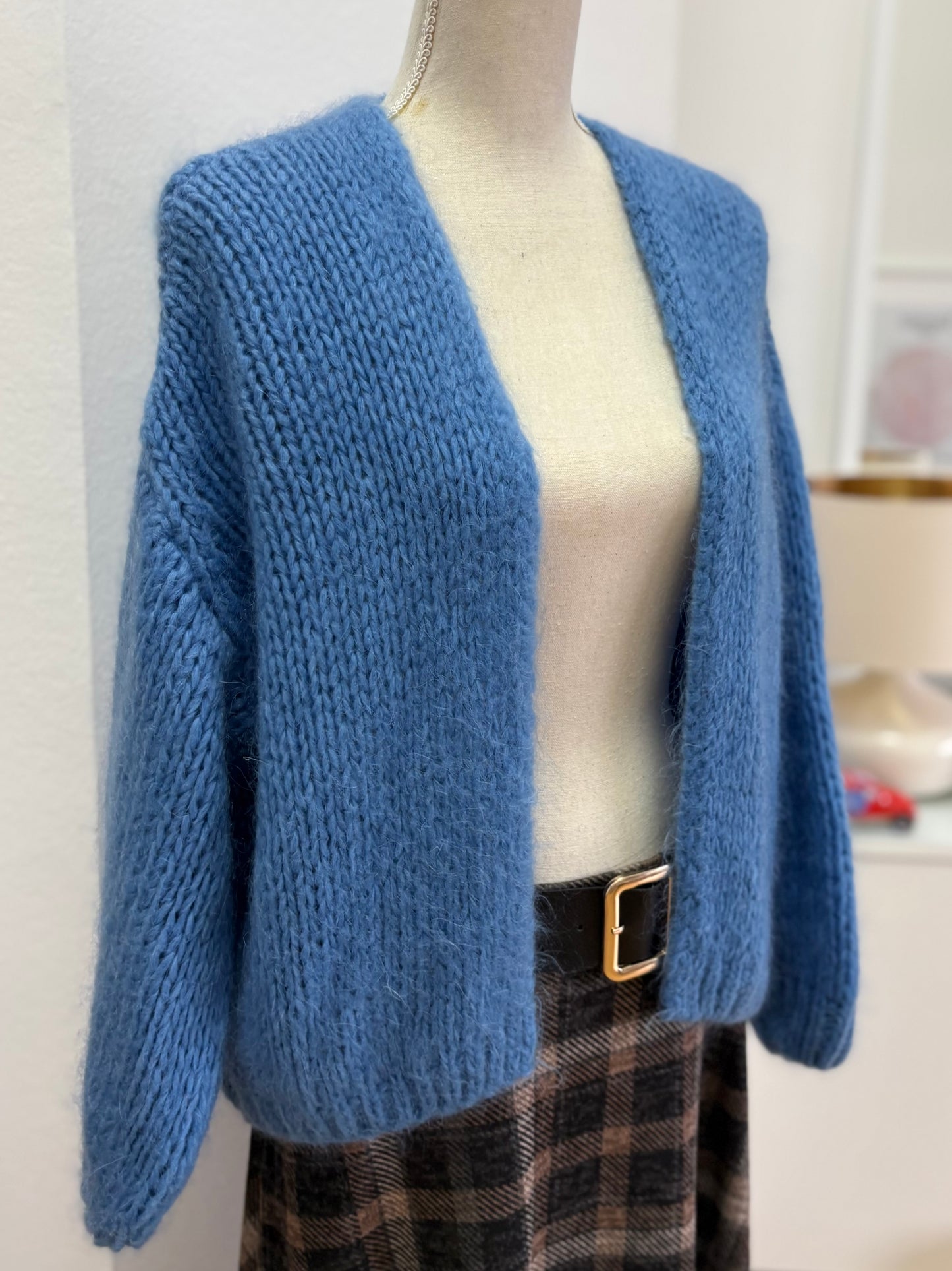 Oversized Mohair-Strickjacke (Winter)