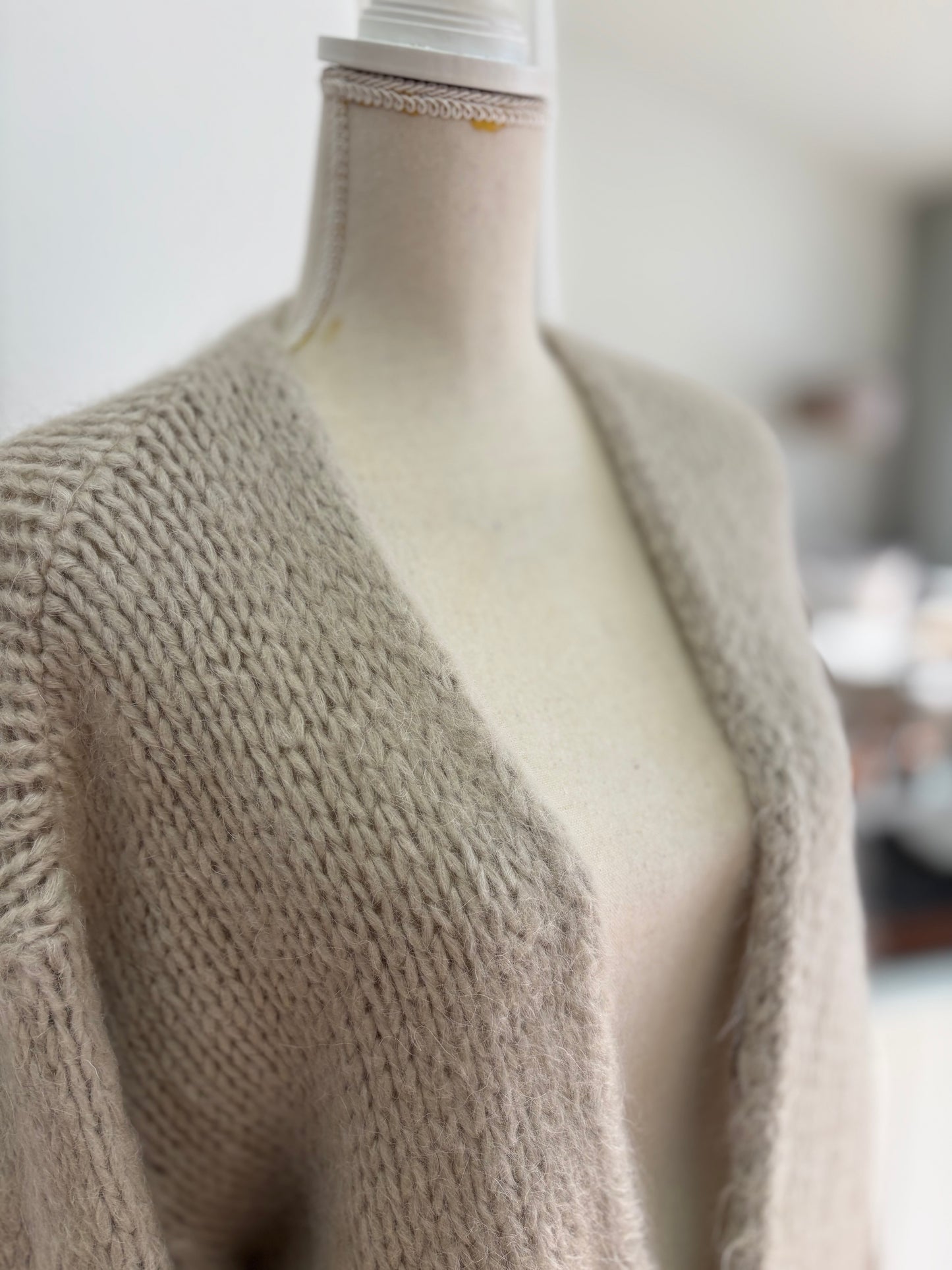 Oversized Mohair-Strickjacke (Winter)