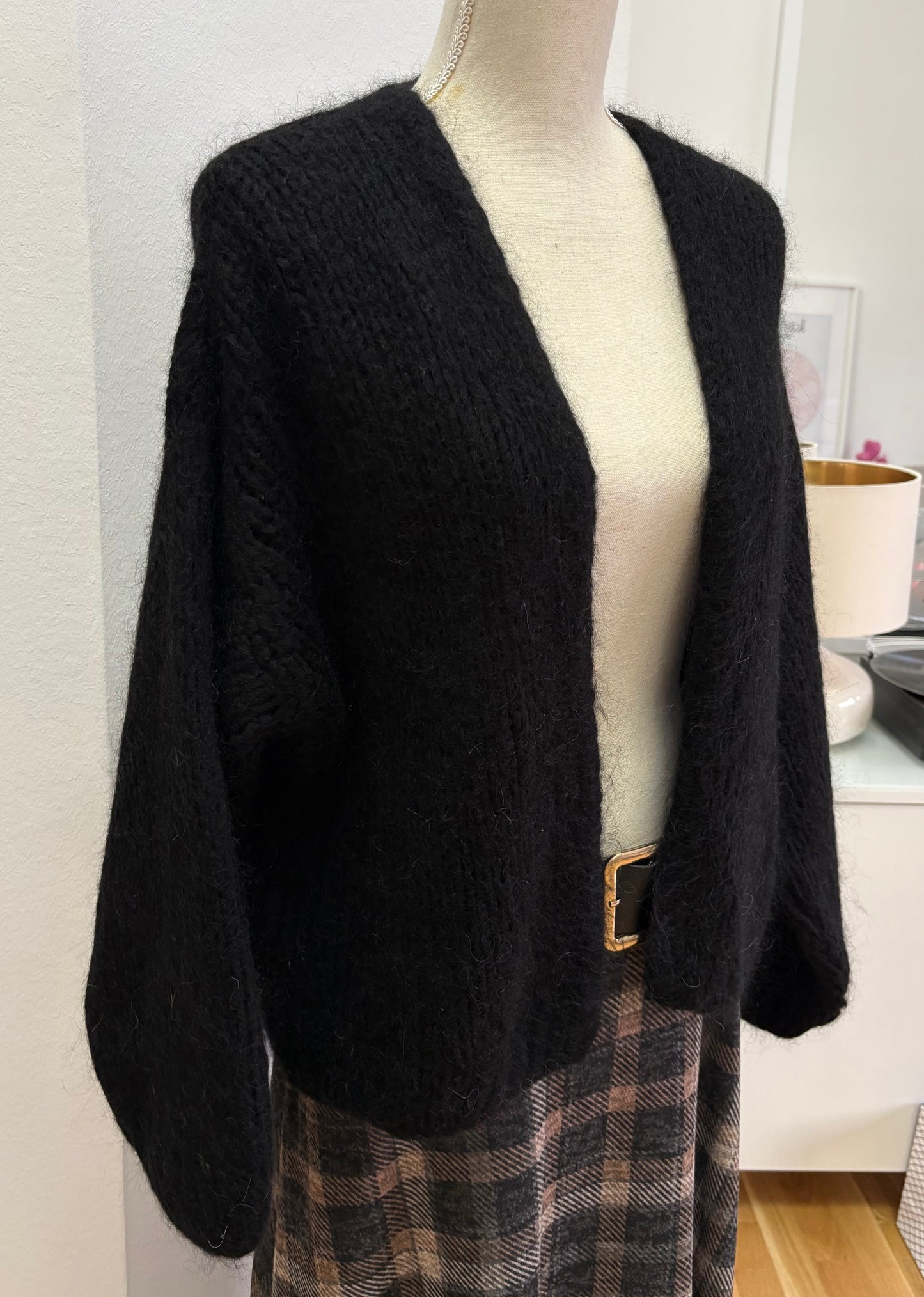 Oversized Mohair-Strickjacke (Winter)