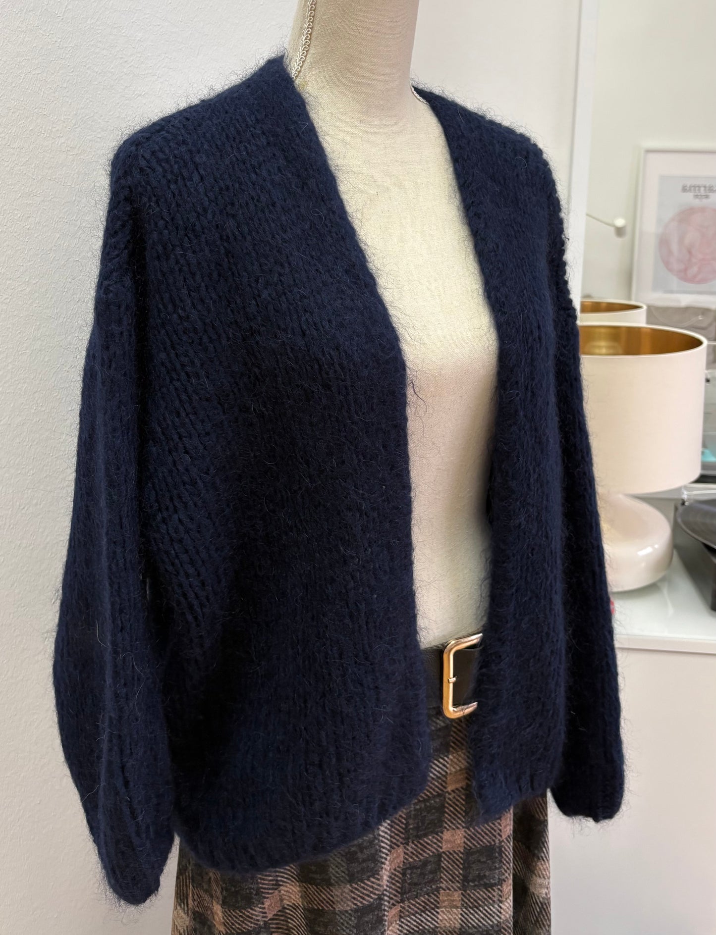 Oversized Mohair-Strickjacke (Winter)