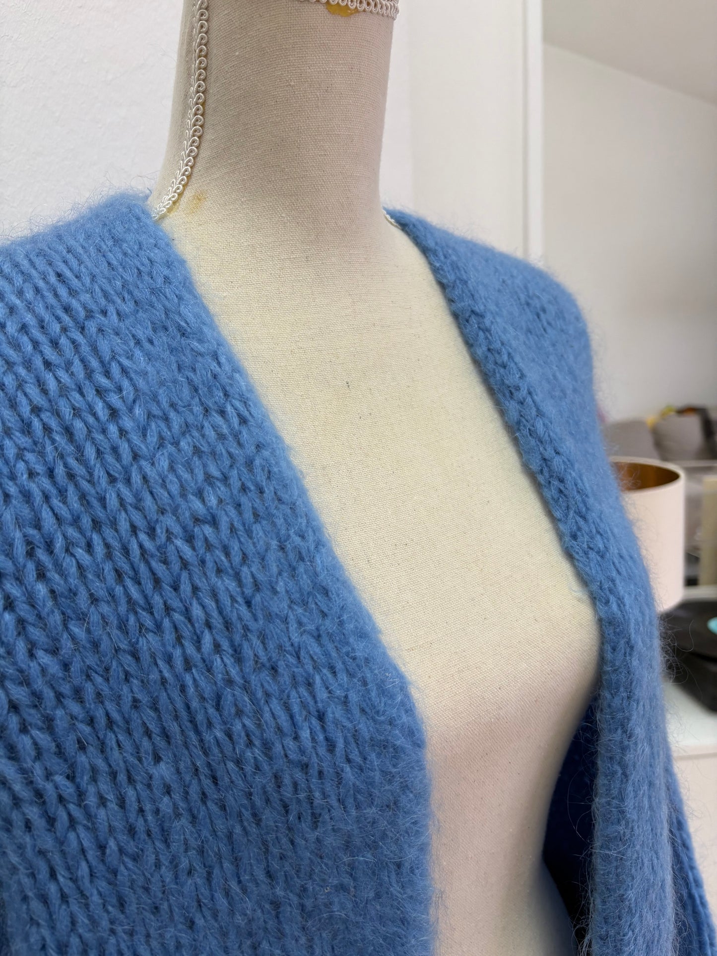 Oversized Mohair-Strickjacke (Winter)