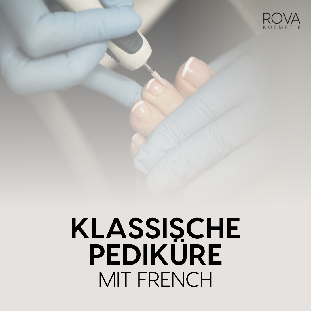 Klassische Pediküre mit French