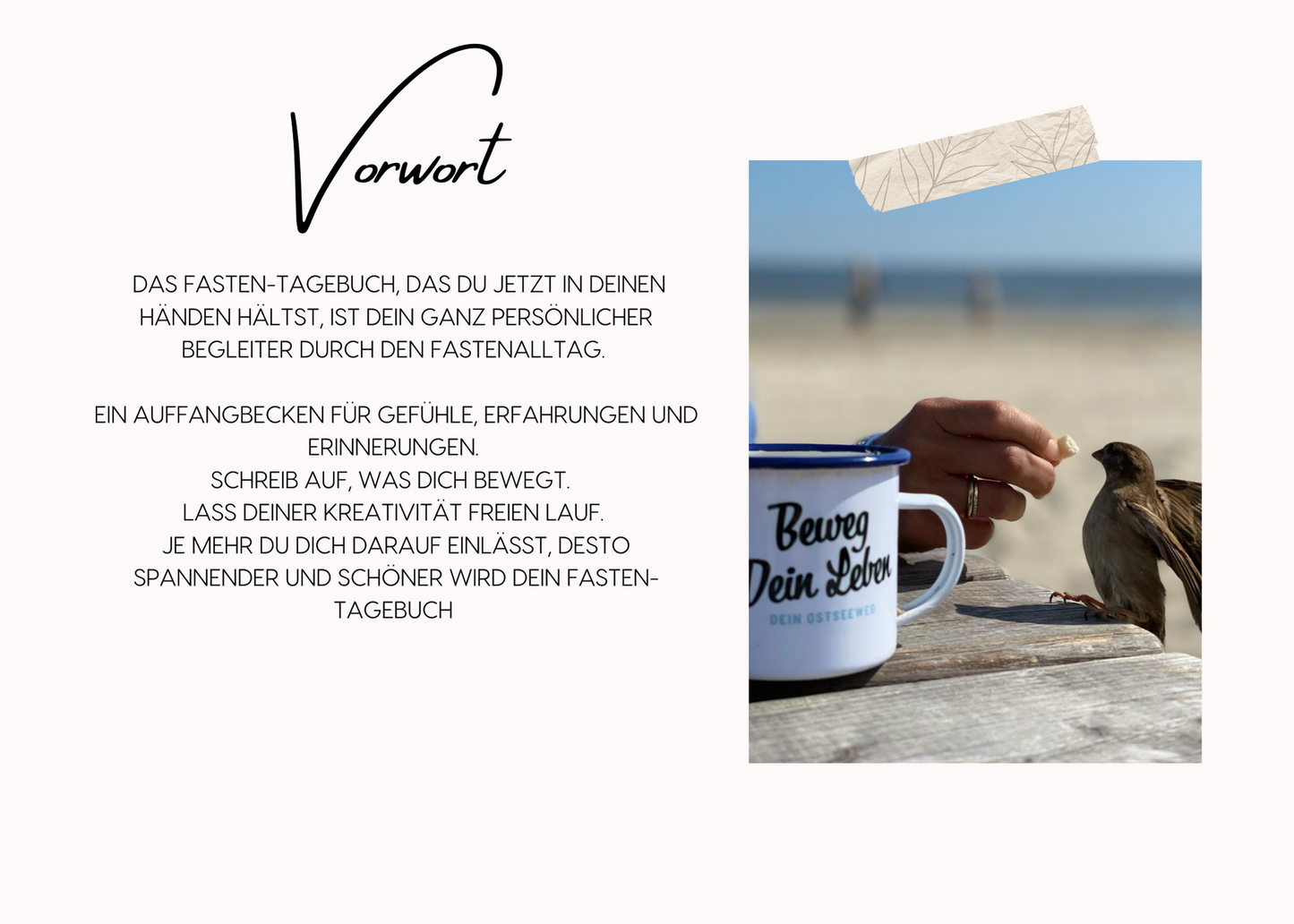 Fastentagebuch - PDF Version zum selbst ausdrucken