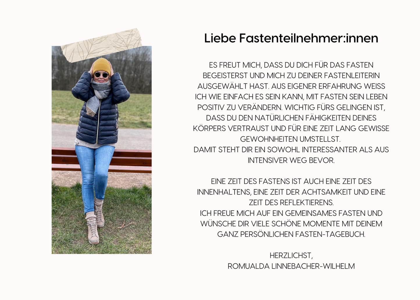 Fastentagebuch - PDF Version zum selbst ausdrucken